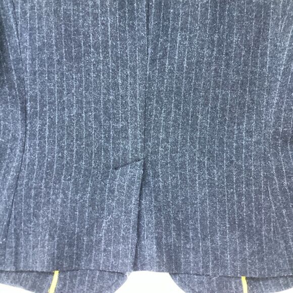 J. Crew Gray Pinstripe Wool Blazer Fitted 12 - Picture 9 of 12
